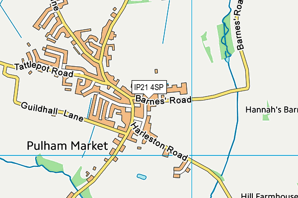 IP21 4SP map - OS VectorMap District (Ordnance Survey)