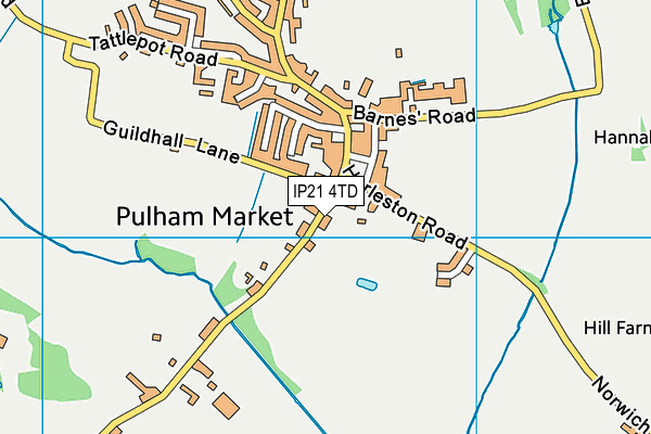 IP21 4TD map - OS VectorMap District (Ordnance Survey)