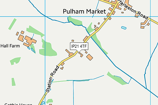 IP21 4TF map - OS VectorMap District (Ordnance Survey)