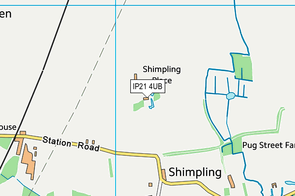 IP21 4UB map - OS VectorMap District (Ordnance Survey)