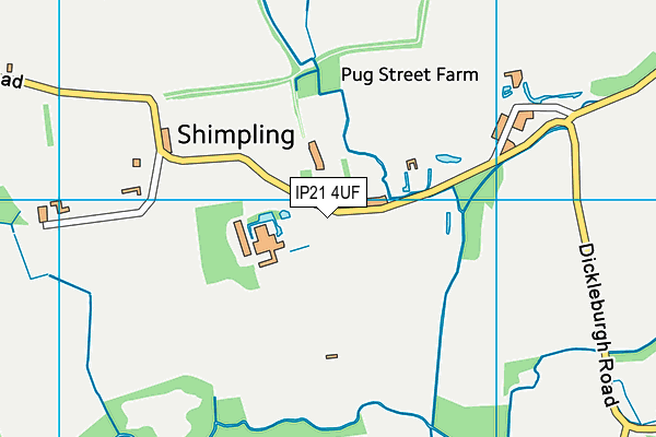 IP21 4UF map - OS VectorMap District (Ordnance Survey)