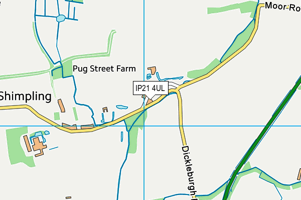 IP21 4UL map - OS VectorMap District (Ordnance Survey)