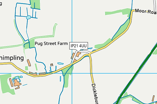 IP21 4UU map - OS VectorMap District (Ordnance Survey)