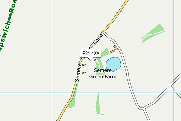 IP21 4XA map - OS VectorMap District (Ordnance Survey)