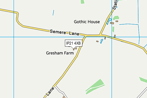 IP21 4XB map - OS VectorMap District (Ordnance Survey)