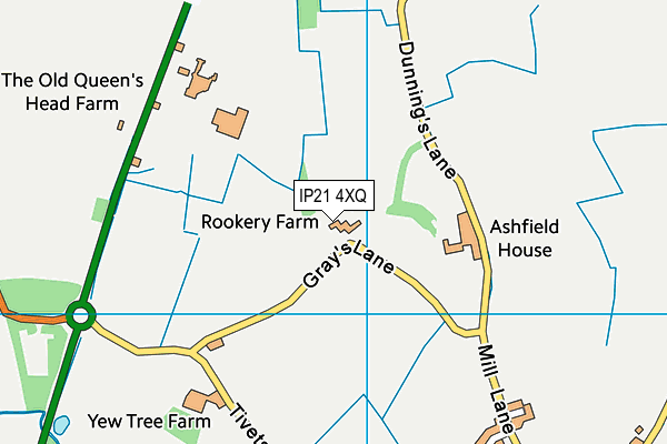 IP21 4XQ map - OS VectorMap District (Ordnance Survey)