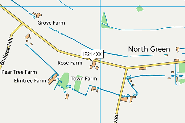 IP21 4XX map - OS VectorMap District (Ordnance Survey)