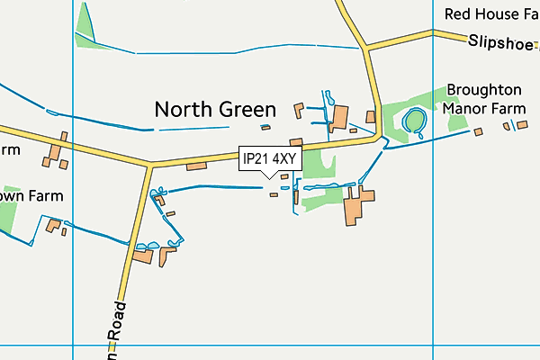 IP21 4XY map - OS VectorMap District (Ordnance Survey)