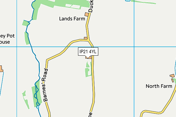 IP21 4YL map - OS VectorMap District (Ordnance Survey)