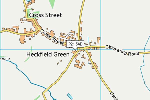 IP21 5AD map - OS VectorMap District (Ordnance Survey)