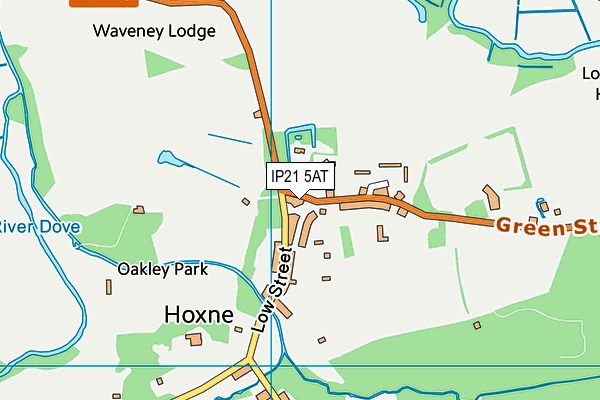 IP21 5AT map - OS VectorMap District (Ordnance Survey)