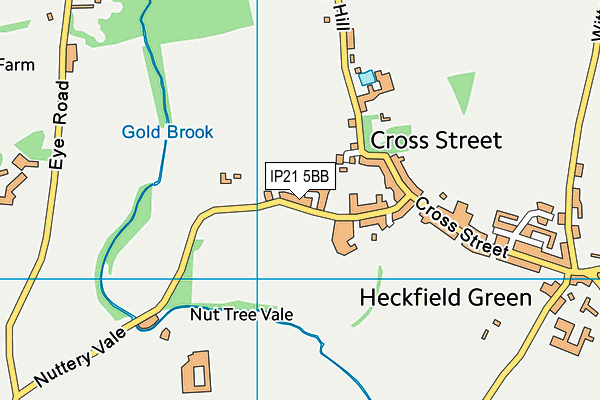 IP21 5BB map - OS VectorMap District (Ordnance Survey)