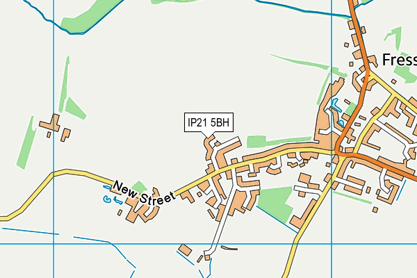 IP21 5BH map - OS VectorMap District (Ordnance Survey)