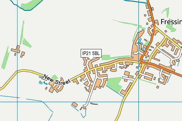 IP21 5BL map - OS VectorMap District (Ordnance Survey)