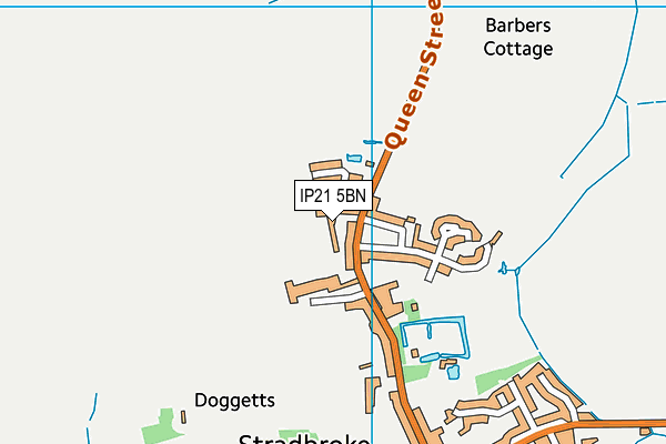 IP21 5BN map - OS VectorMap District (Ordnance Survey)