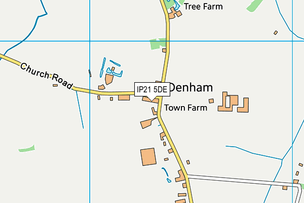 IP21 5DE map - OS VectorMap District (Ordnance Survey)