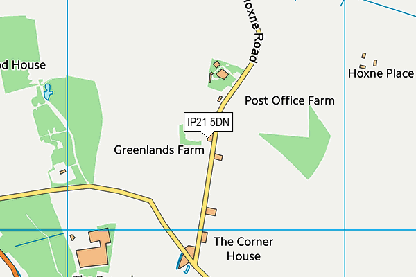 IP21 5DN map - OS VectorMap District (Ordnance Survey)