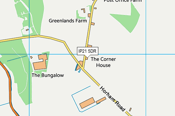 IP21 5DR map - OS VectorMap District (Ordnance Survey)