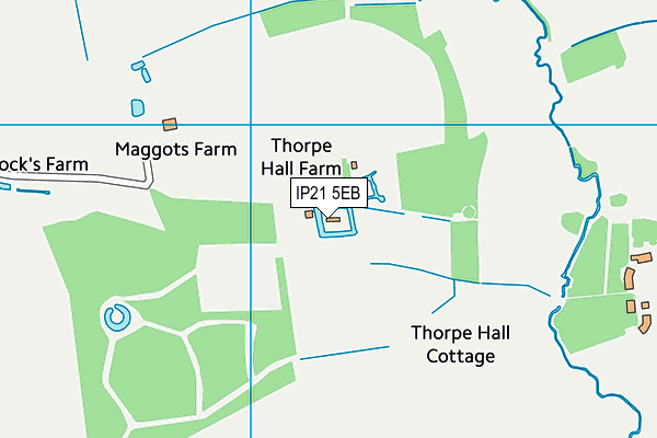 IP21 5EB map - OS VectorMap District (Ordnance Survey)