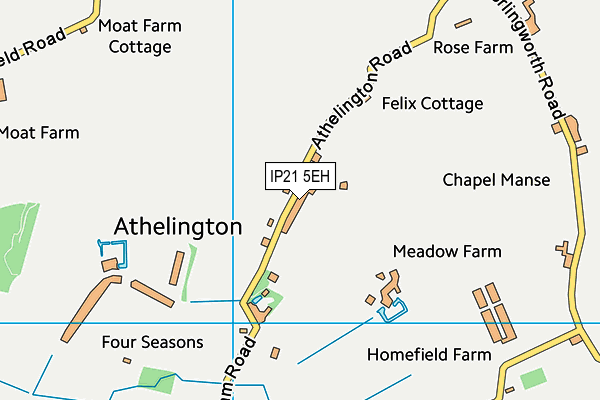 IP21 5EH map - OS VectorMap District (Ordnance Survey)