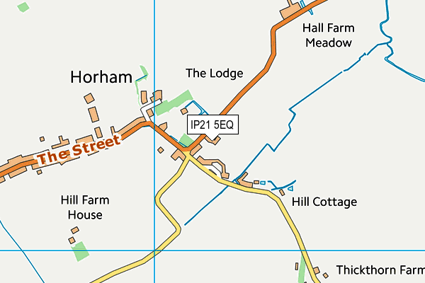 IP21 5EQ map - OS VectorMap District (Ordnance Survey)