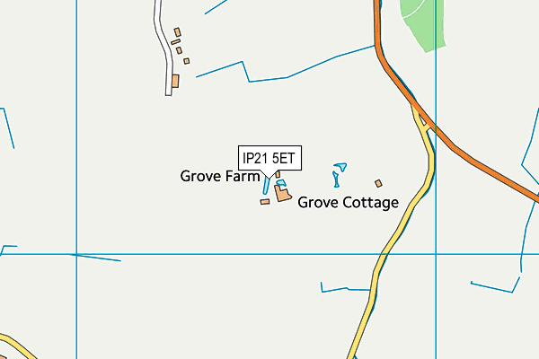 IP21 5ET map - OS VectorMap District (Ordnance Survey)