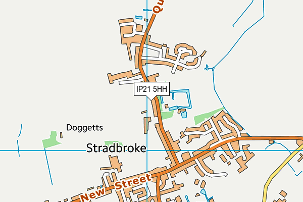 Stradbroke Church of England Primary School map (IP21 5HH) - OS VectorMap District (Ordnance Survey)