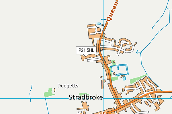 IP21 5HL map - OS VectorMap District (Ordnance Survey)