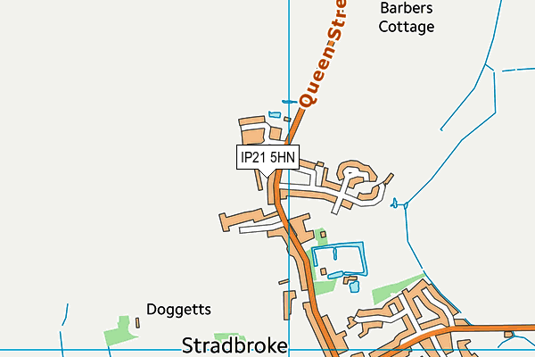 IP21 5HN map - OS VectorMap District (Ordnance Survey)