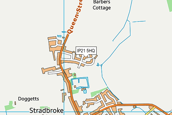 IP21 5HQ map - OS VectorMap District (Ordnance Survey)