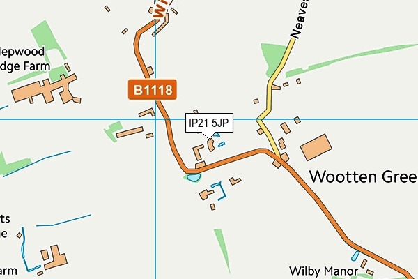 IP21 5JP map - OS VectorMap District (Ordnance Survey)