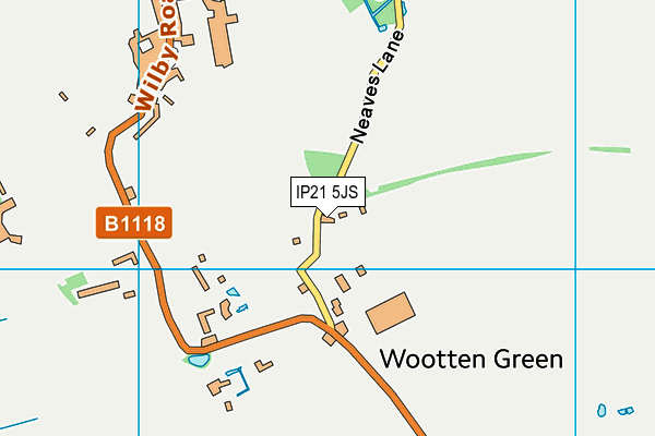 IP21 5JS map - OS VectorMap District (Ordnance Survey)