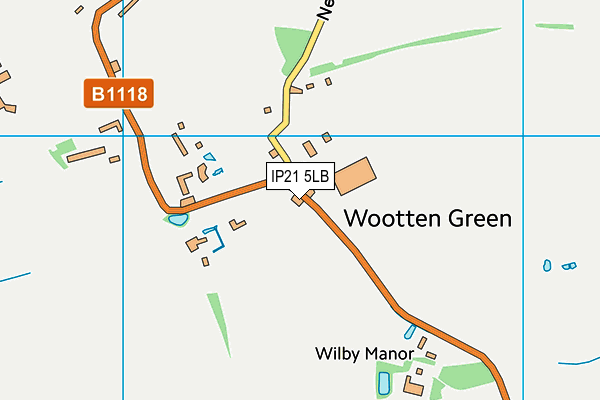 IP21 5LB map - OS VectorMap District (Ordnance Survey)