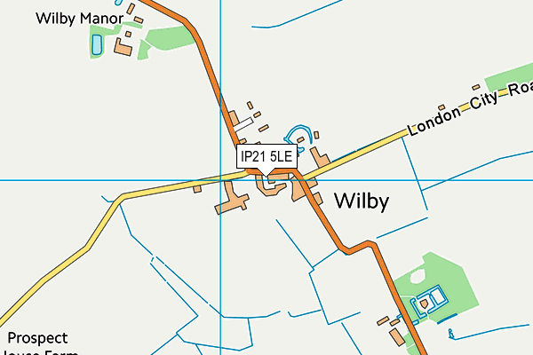 IP21 5LE map - OS VectorMap District (Ordnance Survey)