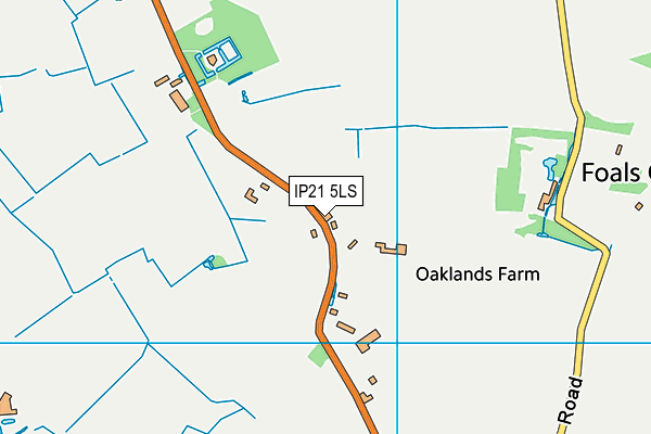 IP21 5LS map - OS VectorMap District (Ordnance Survey)