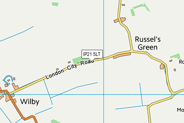 IP21 5LT map - OS VectorMap District (Ordnance Survey)