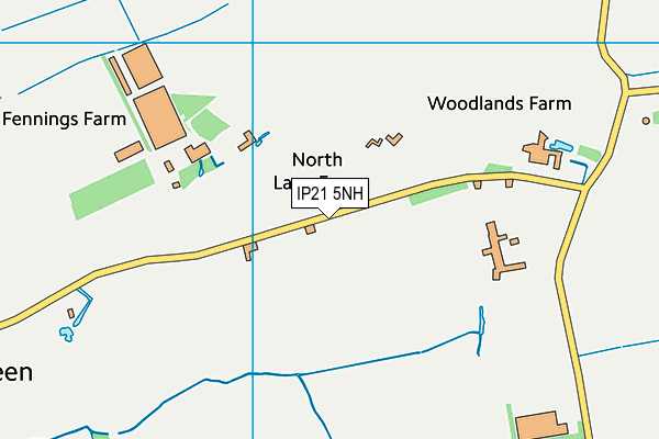 IP21 5NH map - OS VectorMap District (Ordnance Survey)