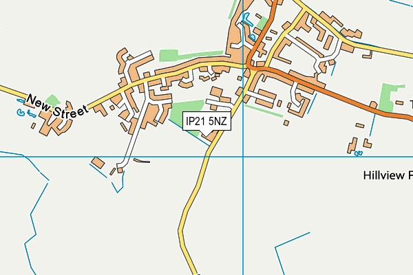 IP21 5NZ map - OS VectorMap District (Ordnance Survey)