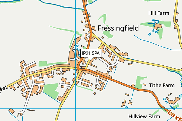 IP21 5PA map - OS VectorMap District (Ordnance Survey)