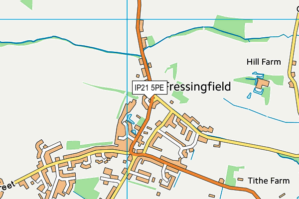 IP21 5PE map - OS VectorMap District (Ordnance Survey)