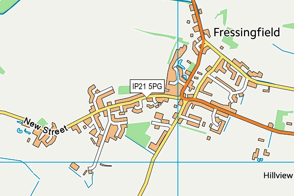 IP21 5PG map - OS VectorMap District (Ordnance Survey)