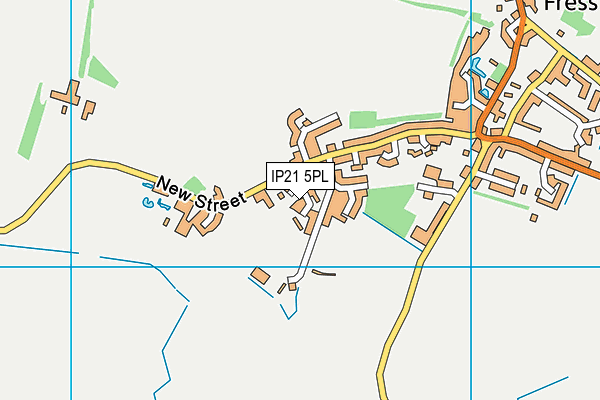 IP21 5PL map - OS VectorMap District (Ordnance Survey)