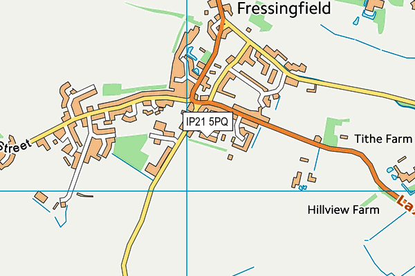 IP21 5PQ map - OS VectorMap District (Ordnance Survey)