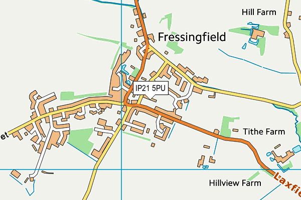 IP21 5PU map - OS VectorMap District (Ordnance Survey)