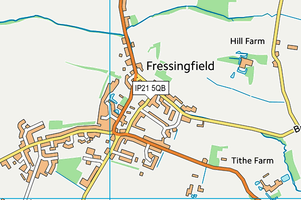 IP21 5QB map - OS VectorMap District (Ordnance Survey)