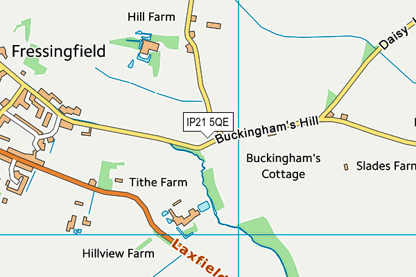 IP21 5QE map - OS VectorMap District (Ordnance Survey)