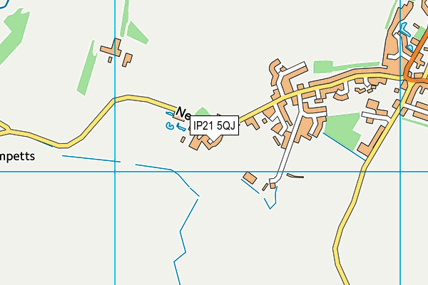 IP21 5QJ map - OS VectorMap District (Ordnance Survey)