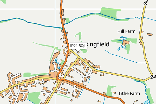 IP21 5QL map - OS VectorMap District (Ordnance Survey)