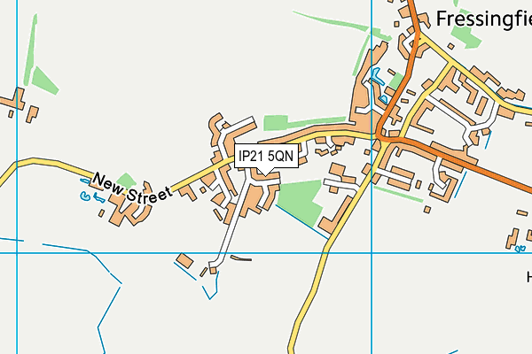 IP21 5QN map - OS VectorMap District (Ordnance Survey)
