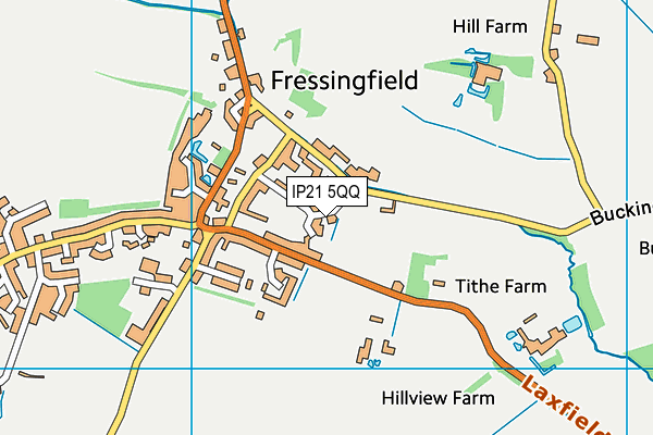 IP21 5QQ map - OS VectorMap District (Ordnance Survey)